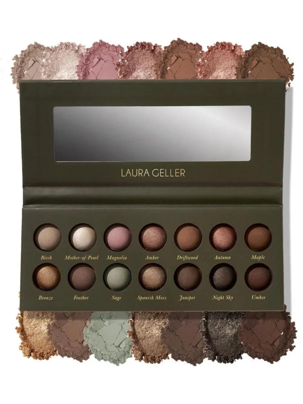 14 Pigmented Baked Eyeshadow Palette | Blendable Earthy Essentials for Natural